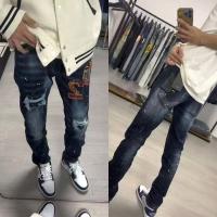 Dsquared2 pantalones vaqueros para hombre splash-ink rasgados biker denim pantalones slim fit high street - details 3