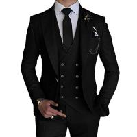 Conjunto de Traje de Boda Elegante para Hombres 2025 Ajuste Delgado, Un Frenzo, 3 Piezas - details 7