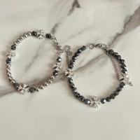 Pulsera con colgante de cruz de hip-hop versátil con cuentas de piedra biliar negra de moda para hombres - details 10