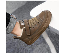 Zapatos informales para niños, zapatillas altas, zapatos deportivos para niños, zapatillas de nieve planas suaves y ligeras de piel cálida para invierno, zapatos de algodón para niños - details 15