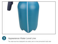 Riego por pulverización de agua para jardín, herramientas de jardinería, Manual, engrosamiento neumático, varilla larga, rociador pequeño, 2L - details 8