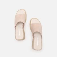 Sandalias de tacón de cuña con suela de cáñamo y tacón grueso, estilo casual. - details 4