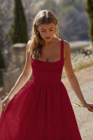 Vestido de dopamina con tirantes de cintura alta francés Sexy sin mangas de verano 2025 para mujer - details 5