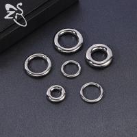 ZS-anillo redondo de acero de titanio para hombre y mujer, Piercings de gran calibre, expansor de oreja y nariz, Piercing de tabique, 2/4/6/8/10/12G, F136 G23, 1 unidad - details 7