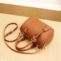 Bolso Boston Elegante de Caño Ligero Cuero Genuino con Patrón de Lichee - details 7
