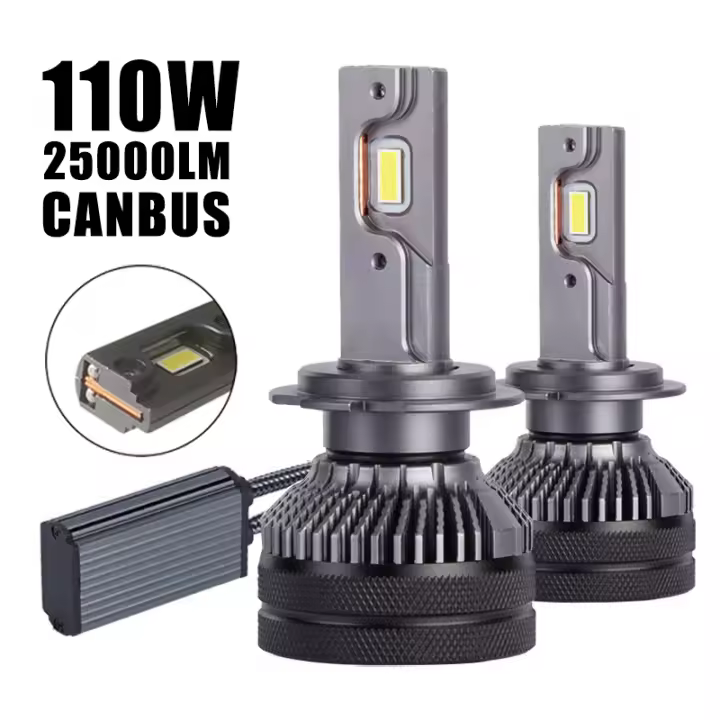Luz Led Canbus para coche, Bombilla para faro delantero de automóvil, H7, H4, 6000K, H1, H11, HB3, 9005, HB4, 9006, 110W, 2 uds. - 1