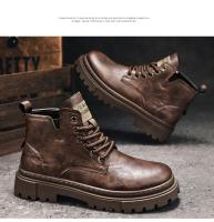 Botas de Motocicleta Bajo Capas para Hombres 2025 Zapatos de Trabajo de Cuero Cálido y Antideslizante Impermeable con Estilo Moderno - details 11