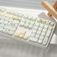 Spring keycap cute pbt material sublimation suitable for 108 104 98 87 75 68 65 etc - details 3
