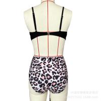 Nuevo Bikini dividido de color sólido con tiras cruzadas, traje de baño de cintura alta, sexy - details 30