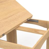 Mesa de comedor extensible rectangular, 4-8 personas, haya, 80-160 cm - details 4