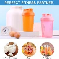 Botella coctelera de 400ML con bola inoxidable, batidos de proteínas de plástico sin BPA, a prueba de fugas para entrenamiento en polvo, gimnasio y deporte - details 4