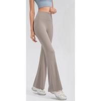 Pantalones acampanados de cintura alta de talla grande, pantalones de Yoga, pantalones cortos, mallas de entrenamiento, pantalones acampanados deportivos, pantalones deportivos para mujer - details 0