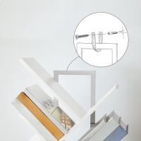 Estantería de Libros 9 Niveles, Estantes de Almacenamento, Forma de Árbol, Resistente y Duradera, Ahorro de Espacio, para CD, revistas, Libros, Sala de Estar, Blanco EWT08SJ01G1 - details 5