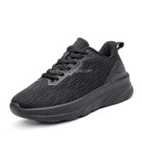 Nuevos zapatos deportivos de fitness de malla tejida con cordones verdes para caminar para mujer 35-42 #   marca de gran tamaño conocida - details 5
