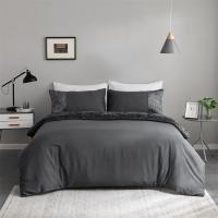 Juego de Ropa de Cama de Veludo Splicing Super King Cubierta de Edredón 220x240 Color Sólido Conjunto de Cama de Muñeca Cómodo y Duradero Doble Edredón Cubierta 260x240 - details 11
