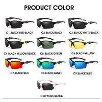 Gafas de sol deportivas polarizadas para exteriores, modelo nuevo 2025, con diseño de media montura y protección contra el viento - Gafas de sol para pesca - details 5