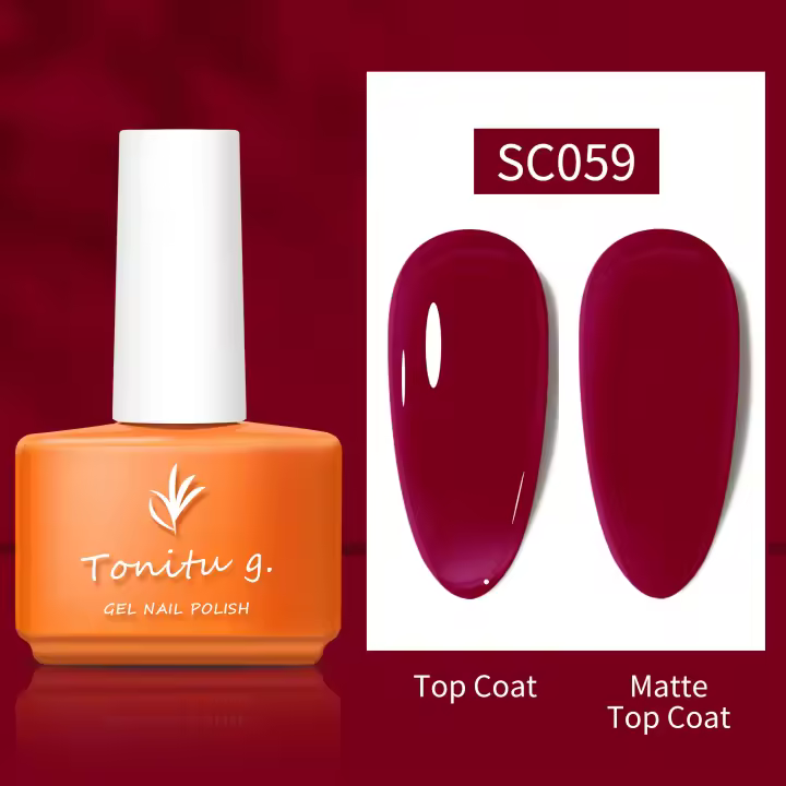 Tonitu G 7ml Esmalte de uñas en gel semipermanente Gel de gelatina transparente natural UV LED para salón de manicura y arte de uñas DIY en casa - 1