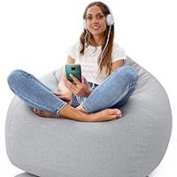 puff puf xxl puf gigante puff gris puf puff gamer infantiles bean bag cojines de suelo grandes xxl