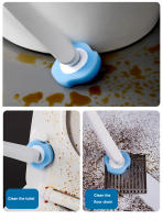 Cepillo De Inodoro Desechable Con 16 Recambios Y Líquido De Limpieza Herramienta De Limpieza De Pared Para Baño Cabeza De Cepillo De Reemplazo - details 5
