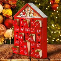 Calendario de Navidad para niños, accesorio creativo Con luz, 24 cajones de madera, regalo, 2024 - details 3