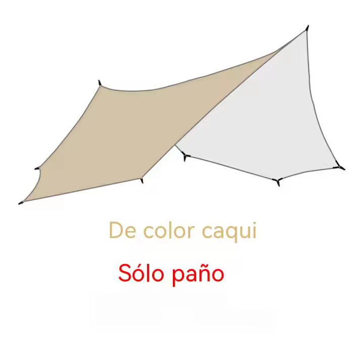 Vela de Sombra Impermeable Octagonal Grande 5.1x5.1m Venta de Campamento de Trompo de Sol para Jardín al Aire Libre Playa Turista - 1