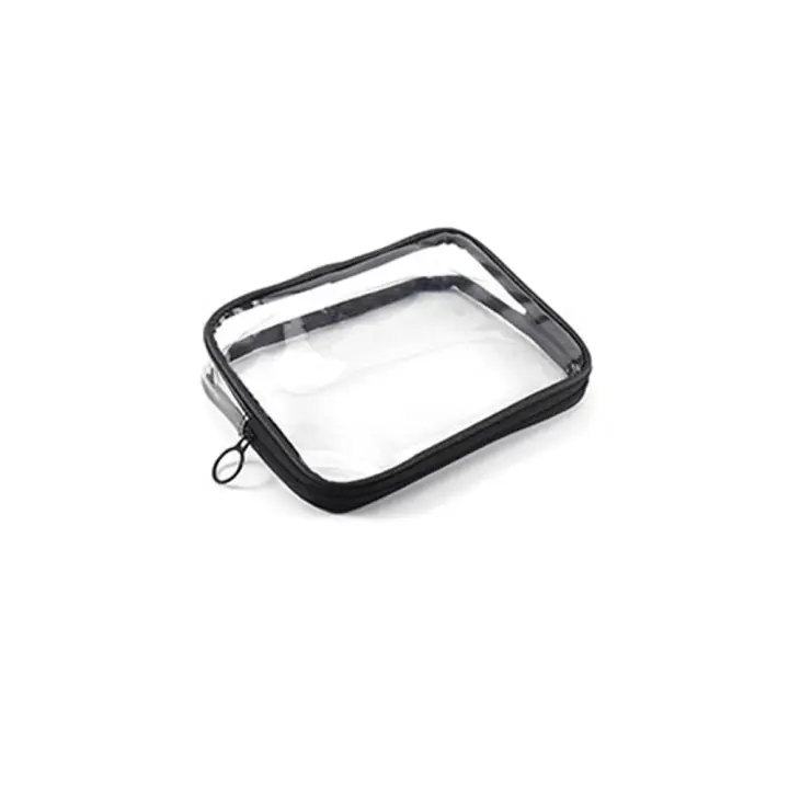 Bolsa de lavado con cremallera de TPU informal portátil, organizador de maquillaje femenino, almacenamiento de baño, bolsa de cosméticos transparente, estuche de maquillaje, bolsa de almacenamiento - 1