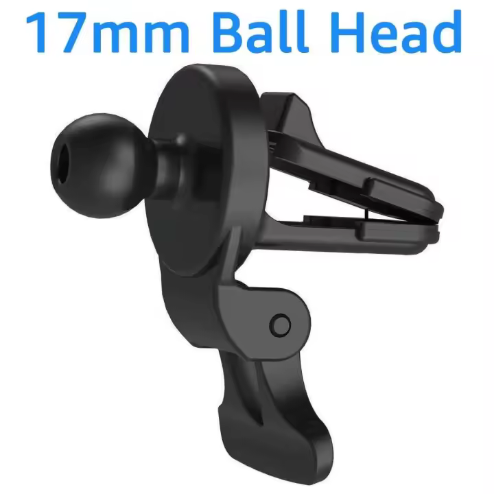 Clip de ventilación para coche, soporte, base de cabeza esférica de 17mm para salida de aire de coche, soporte para teléfono GPS - 1