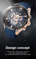 Reloj de Cuarzo de Lujo para Hombres Megir Correa de Silicona Reloj Deportivo de Ejército Impermeable Estilo de Negocios - details 1