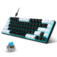 Teclado Mecánico RGB con Retroiluminación 68 Teclas, Intercambiable, Azul, Para PC, Laptop, Oficina - details 4