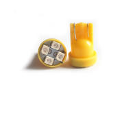 Bombilla LED ámbar puro T10 194 para Interior de coche, lámpara con cuña, 10 piezas, 4 LED - details 5