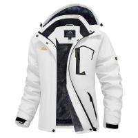 MAGCOMSEN-Chaqueta de esquí impermeable para mujer, abrigo de nieve con aislamiento, cálido, a prueba de viento, con capucha, forrado de lana, Invierno - details 16