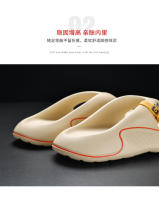 Pisando chanclas de mierda, sandalias de playa resistentes al desgaste, de fondo grueso, de verano, para hombre, antideslizantes, zapatillas de hombre pintadas de fondo suave y ligero - details 5