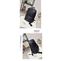 Mochilas de cuero PU impermeables, mochila escolar para hombre, bolsas de viaje para ordenador portátil de 14 pulgadas, alta capacidad - details 13