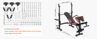 SucceBuy Banco de pesas, banco de ejercicios para sentarse de 660 libras, multifuncional ajustable para entrenamientos de cuerpo completo en casa - details 5