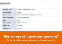 Crema de Ojos VC Anti-Ojeras, Reafirmante de Piel, Blanqueador Herramienta de Cuidado de la Piel Facial - details 1