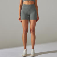 Hamidou-pantalones cortos deportivos para mujer, mallas transpirables de cintura alta para Yoga, correr, ciclismo, entrenamiento, gimnasio, Verano - details 18