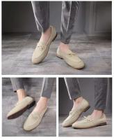 Zapatos de hombre Estilo británico Versátil Cuero genuino Arco Moda Punta puntiaguda Cierre sin cordones PU - details 8