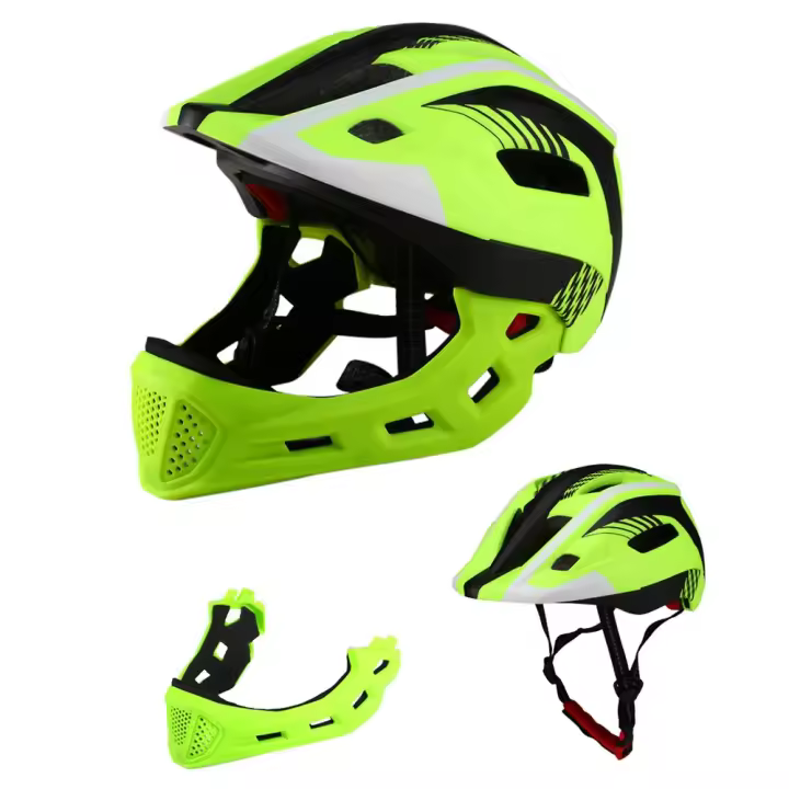 Niños desmontables casco de Bicicleta de Cara completo ultraligero transpirable Ciclismo - 1
