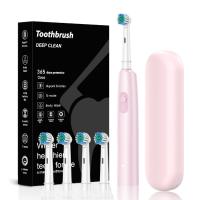 Cepillo de dientes eléctrico de cabeza redonda giratorio para adultos, cepillo de dientes sónico para el hogar, carga USB, limpieza - details 4