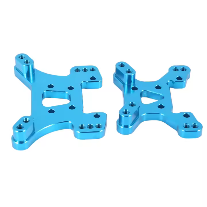 144001 Part Front and Rear Shock Tower Board Set Replacement Accessories Parts for 144001 1/14 4WD RC Car,Blue - 1
