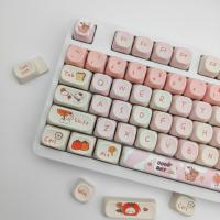 MOA keycaps sublimación caliente 116 pequeño conjunto completo de otoño cachorro teclado mecánico keycaps 98 lindo 104 personalidad 108 (teclado no incluido) - details 3