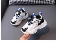Zapatos de malla transpirables para correr con hebilla giratoria para niños medianos y pequeños zapatos intermitentes - details 13