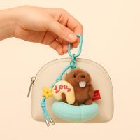 Llavero Kawaii de peluche de marmota, adornos de dibujos animados, muñecos de marmota, colgante para bolso, llavero colgante para coche, regalo para niña - details 8