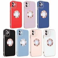 Funda de teléfono de protección de lente de cámara Premium para iPhone 15, 14, 13, 12, 11 Pro Max Plus, cubierta a prueba de golpes hueca de Tpu galvanoplastia - details 0