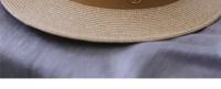 Sombrero de paja de Panamá Natural para hombre y mujer, sombrero de paja con forma suave, ala ancha, regalo de cumpleaños - details 8