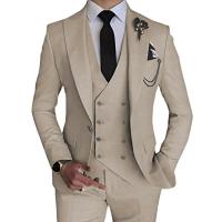 Conjunto de Traje de Boda Elegante para Hombres 2025 Ajuste Delgado, Un Frenzo, 3 Piezas - details 2