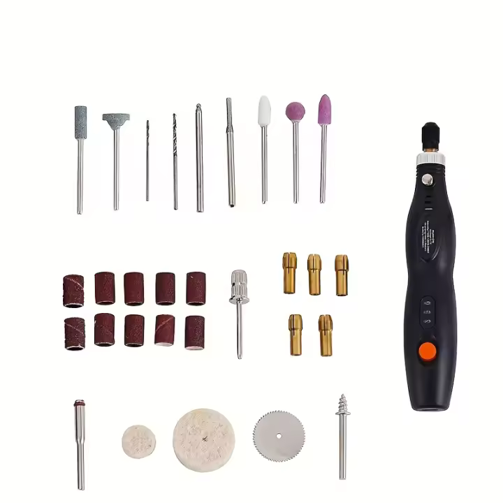 Máquina de Tallado en Jade con Taladro Mini Recargable de Precisión para Madera Pequeña, Grabado y Pulido - 1