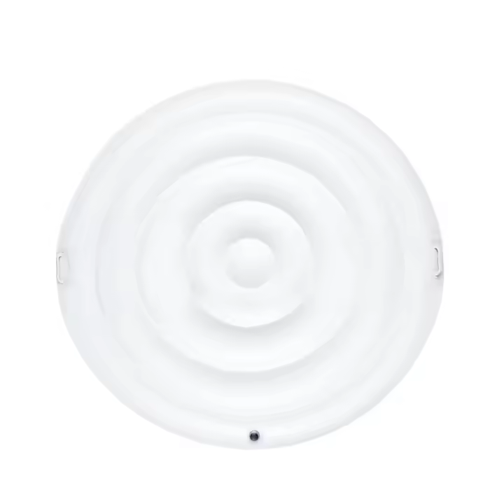 Couvercle de Bain à Remous Rond, 145 cm Couverture De Spa Gonflable avec Poignée pour Protection du Bain à Remous - 1