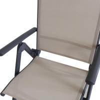 Silla plegable de aluminio Korfu, 67 x 59 x 113 cm, Carbón - details 72