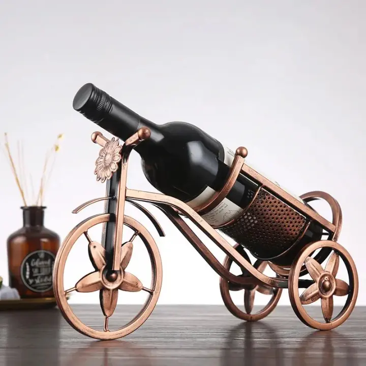 Soporte de botella de vino de diseño de carro, estante de almacenamiento de botellas de exhibición de gabinete, decoración del hogar, herramientas de Bar de cocina - 1
